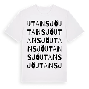 Utansjö ordlek t-shirt – ekologisk bomull t-shirt från Pinshirt
