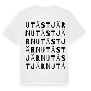 Utåstjärn ordlek t-shirt – ekologisk bomull t-shirt från Pinshirt