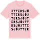 Pink Cotton t-shirt med Uttersjö ordlek t-shirt