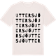 Vintage White t-shirt med Uttersjö ordlek t-shirt