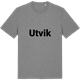 Mid Heather Gray t-shirt med Utvik fetstil t-shirt