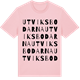Pink Cotton t-shirt med Utviksbodarna ordlek t-shirt