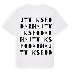 Utviksbodarna ordlek t-shirt – ekologisk bomull t-shirt från Pinshirt