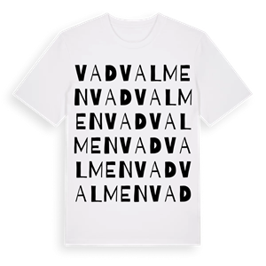 Vadvalmen ordlek t-shirt – ekologisk bomull t-shirt från Pinshirt