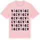 Pink Cotton t-shirt med Våge ordlek t-shirt