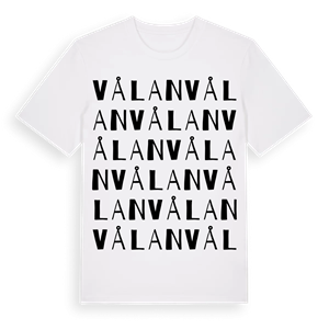 Vålan ordlek t-shirt – ekologisk bomull t-shirt från Pinshirt