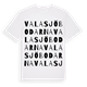 White t-shirt med Valasjöbodarna ordlek t-shirt