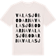 Vintage White t-shirt med Valasjöbodarna ordlek t-shirt