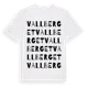 White t-shirt med Vallberget ordlek t-shirt