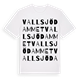 Vallsjödammet ordlek t-shirt
