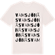 Vintage White t-shirt med Vamsjönäs ordlek t-shirt