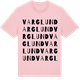 Pink Cotton t-shirt med Varglund ordlek t-shirt