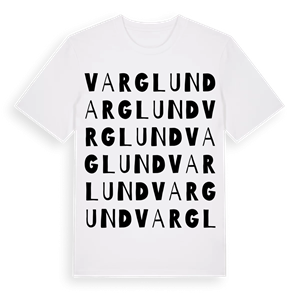 Varglund ordlek t-shirt – ekologisk bomull t-shirt från Pinshirt