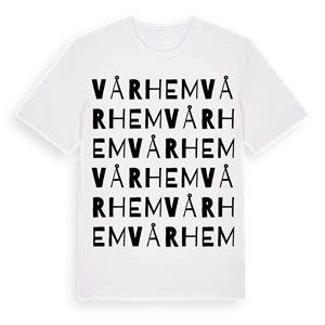 Vårhem ordlek t-shirt – ekologisk bomull t-shirt från Pinshirt
