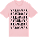 Pink Cotton t-shirt med Värrå ordlek t-shirt