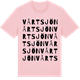 Pink Cotton t-shirt med Vårtsjön ordlek t-shirt