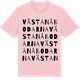 Pink Cotton t-shirt med Västanåbodarna ordlek t-shirt