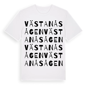 Västanåsågen ordlek t-shirt – ekologisk bomull t-shirt från Pinshirt