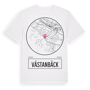 Västanbäck t-shirt – ekologisk bomull t-shirt från Pinshirt