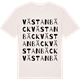 Vintage White t-shirt med Västanbäck ordlek t-shirt