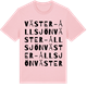Pink Cotton t-shirt med Väster- Ållsjön ordlek t-shirt