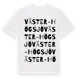 White t-shirt med Väster-Högsjö ordlek t-shirt
