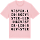 Pink Cotton t-shirt med Väster-Ledinge ordlek t-shirt