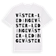 White t-shirt med Väster-Ledinge ordlek t-shirt