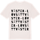 Vintage White t-shirt med Väster-Lövsätt ordlek t-shirt