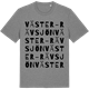 Mid Heather Gray t-shirt med Väster-Rävsjön ordlek t-shirt