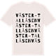 Vintage White t-shirt med Väster-Tallåsen ordlek t-shirt