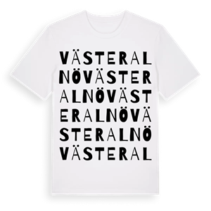 Västeralnö ordlek t-shirt – ekologisk bomull t-shirt från Pinshirt