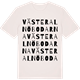 Vintage White t-shirt med Västeralnöbodarna ordlek t-shirt