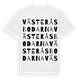 White t-shirt med Västeråsbodarna ordlek t-shirt