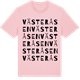 Pink Cotton t-shirt med Västeråsen ordlek t-shirt