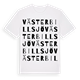 White t-shirt med Västerbillsjö ordlek t-shirt
