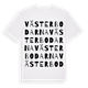White t-shirt med Västerbodarna ordlek t-shirt