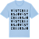 Blue Soul t-shirt med Västerbursjö ordlek t-shirt