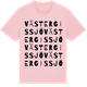 Pink Cotton t-shirt med Västergissjö ordlek t-shirt