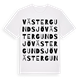 Västergundsjö ordlek t-shirt