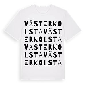 Västerkolsta ordlek t-shirt – ekologisk bomull t-shirt från Pinshirt
