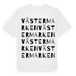 Västermarken ordlek t-shirt – ekologisk bomull t-shirt från Pinshirt
