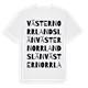 Västernorrlands län ordlek t-shirt