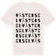 Vintage White t-shirt med Västersel ordlek t-shirt