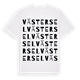 White t-shirt med Västersel ordlek t-shirt