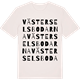 Vintage White t-shirt med Västerselsbodarna ordlek t-shirt
