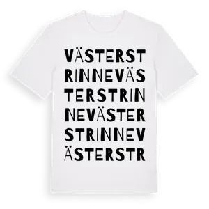 Västerstrinne ordlek t-shirt – ekologisk bomull t-shirt från Pinshirt