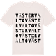 Vintage White t-shirt med Västervalto ordlek t-shirt