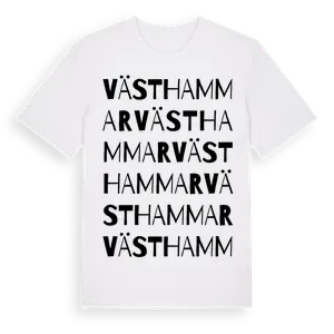 Västhammar ordlek t-shirt – ekologisk bomull t-shirt från Pinshirt