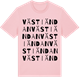 Pink Cotton t-shirt med Västiändan ordlek t-shirt